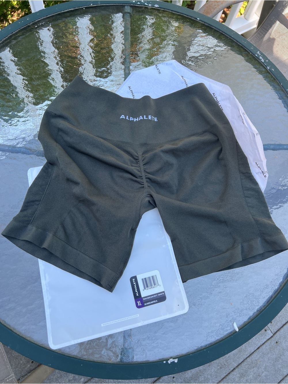 Alphalete Amplify Contour Size XL Shorts- in the color Mountain Top- NWT